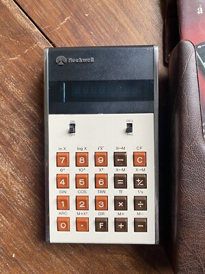 Calculatrice Vintage Rockwell 61R - Pour Pièces Ou Réparation