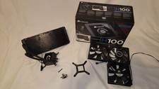 Corsair H100 Liquid CPU Cooler - 3 Fans Included - Black
