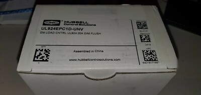 Hubbell EPC-1 Em Load Control Relay Surface White DIM FLUSH UL924 FREE PRIORITY