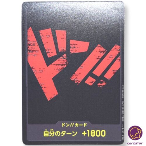 DON !! Carte (texte rouge) pack de combat standard promo carte une pièce Japon - Photo 1/6