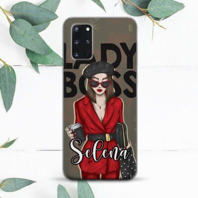 Custom Name Girl Boss Lady Case For Samsung Note 20 S10 S20 S21 S22 S23 