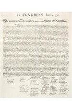 U.S. Declaration of Independence - Original on Canvas 