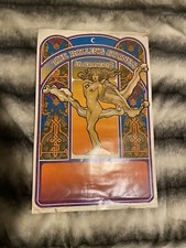Rolling Stones Vintage Concert Poster 1969 Rare Tea Lautrec SF Art Noveau Style