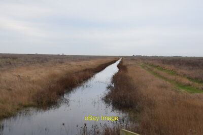 Photo 6x4 Land drain heading due south Churchend/TR0092 One of the forme c2022