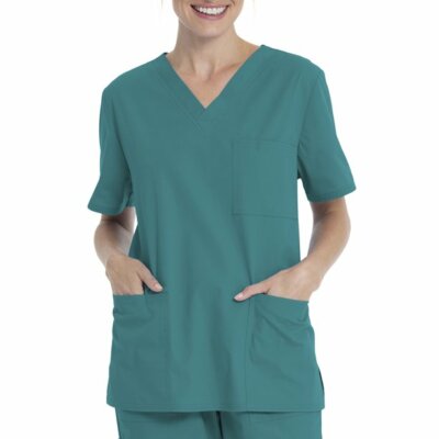 Scrubstar Core Essentials Unisex Medical Nurse Solid Color Scrub Top