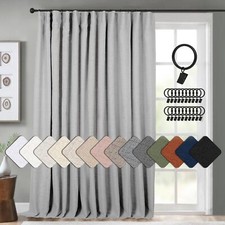 INOVADAY Thermal Sliding Door Curtains 100 Blackout Extra Wide Patio Door
