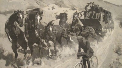 Frederic Remington The Right of the Road 1900 17''x 22'' Archival Art Print