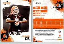 Joe Haden 2010 Score #358 Browns Steelers RC Rookie