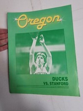 Vintage 1980s Oregon Ducks Basketball Program 1986 UofO OSU Beavers