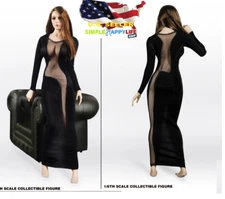 1/6 sexy See Thru evening dress for 12" female figure phicen hot toys ❶USA❶