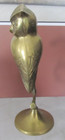 14" Brass Owl on a Branch Large Figurine Vintage 1960's Tree Stand Bird of Prey — photo 4