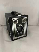 Brownie Target Six-20 Box Camera Art Deco Eastman Kodak Untested Vintage