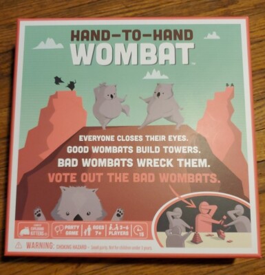 HAND-TO-HAND WOMBAT PARTY GAME BY EXPLODING KITTENS BOARD GAME FAMILY FUN