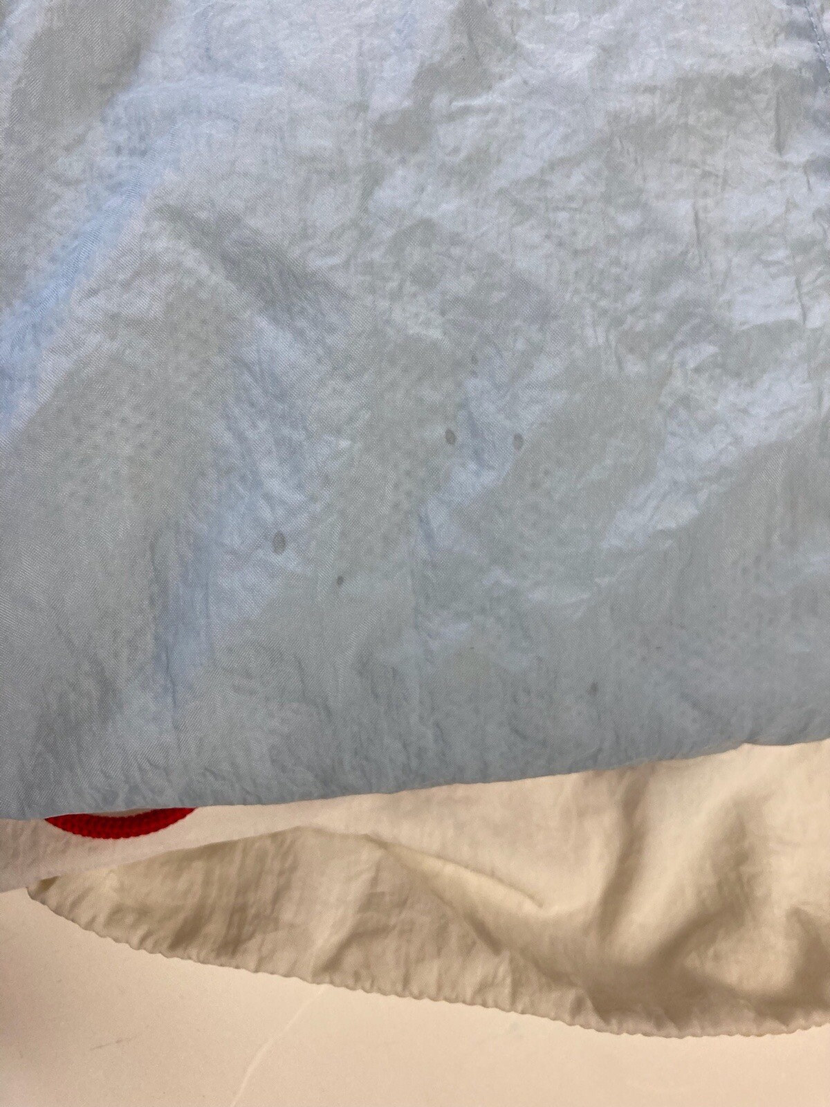 Vintage Nike Mens Flight Half-Zip Windbreaker Jacket Sz XL Light Blue Red *READ* thumbnail 13