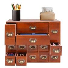 Tabletop Drawers Storage Cabinet, Storage Cabinet with 14 Drawers