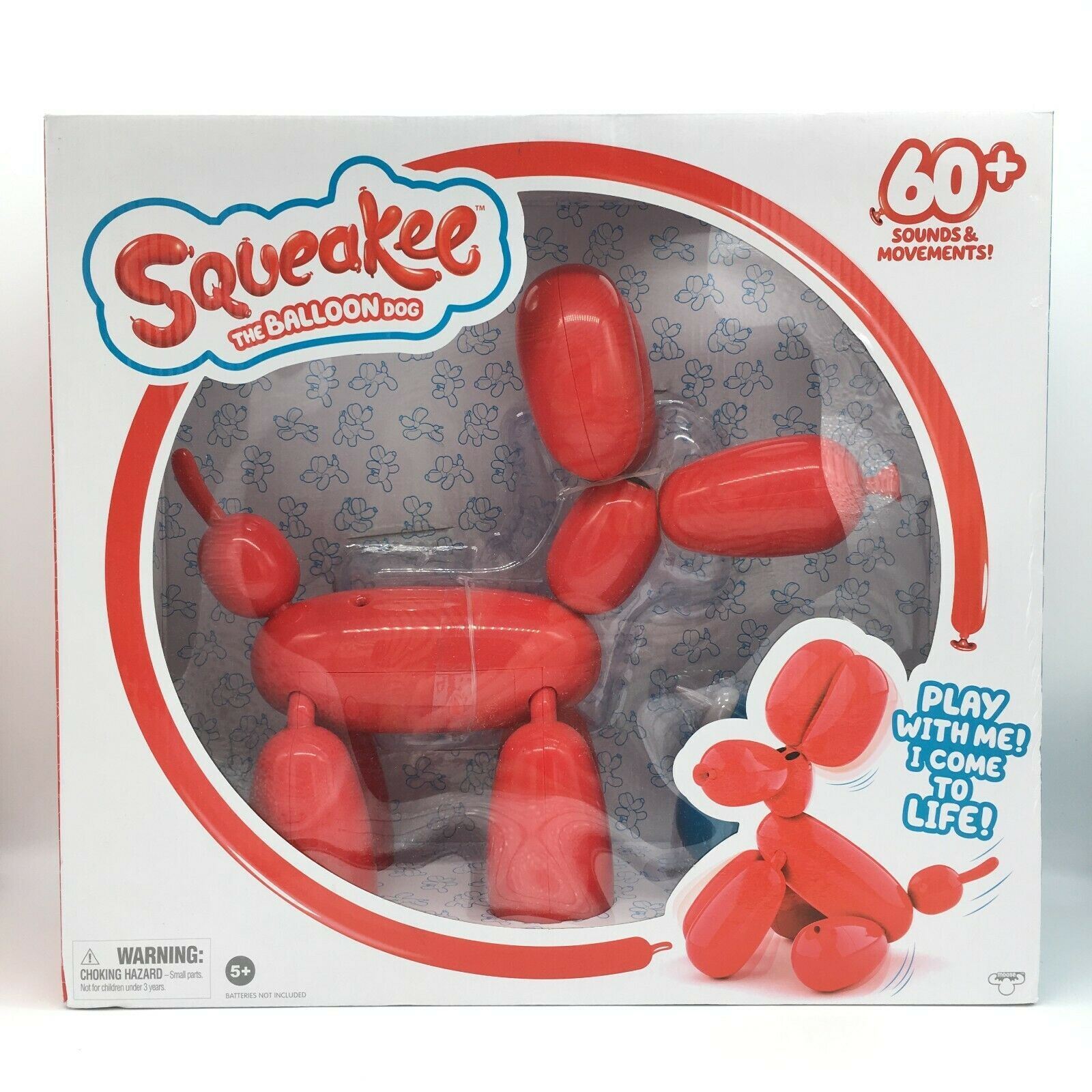 SQUEAKEE the BALLOON DOG Makes Sound Deflates Does Tricks El