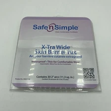 NEW Safe N Simple X-Tra Wide Skin Barrier Arc 30pcs 2" Arcs SNS21130 