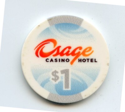 1.00 Chip from the Osage Casino Tulsa Oklahoma Ceramic