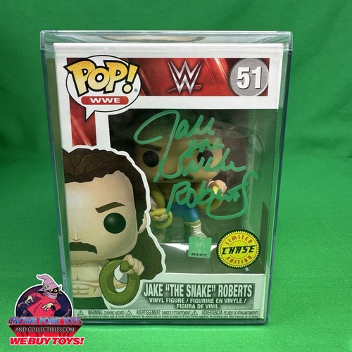 Funko Pop! WWE - Jake "The Snake" Roberts #51  (Chase)  Autographed Signed W/COA