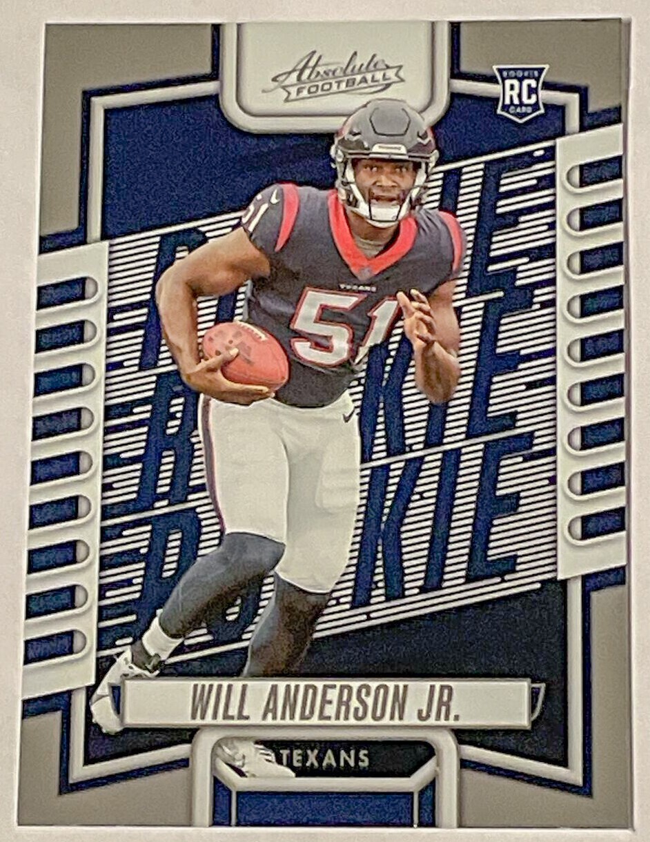 2023 PANINI ABSOLUTE WILL ANDERSON JR. Rookie RC Houston Texans #103