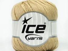 Pure Bamboo #41456 Beige Super-Fine Yarn Ice 100% Bamboo 50 Grams 218 Yards