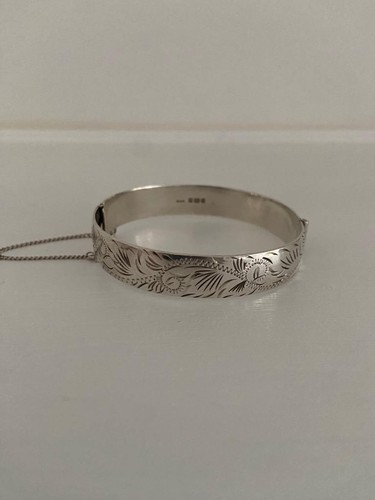 BEAUTIFUL VINTAGE SILVER BANGLE Birmingham 1979 - 第 1/1 張圖片