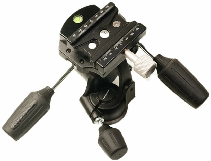 Manfrotto 808RC4 3-Way Standard Head with Quick Release Plate 410PL (Black) - Image 4 of 4