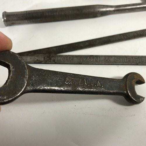 Lot of Vtg Antique Tools Stanley Plain Ford Oxwall Dunlap Wyteface - Picture 2 of 10