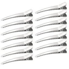 50 Pack 2.36 Inches Hair Clips,  Silver Metal Alligator Hair Pins Teeth Bows Hai