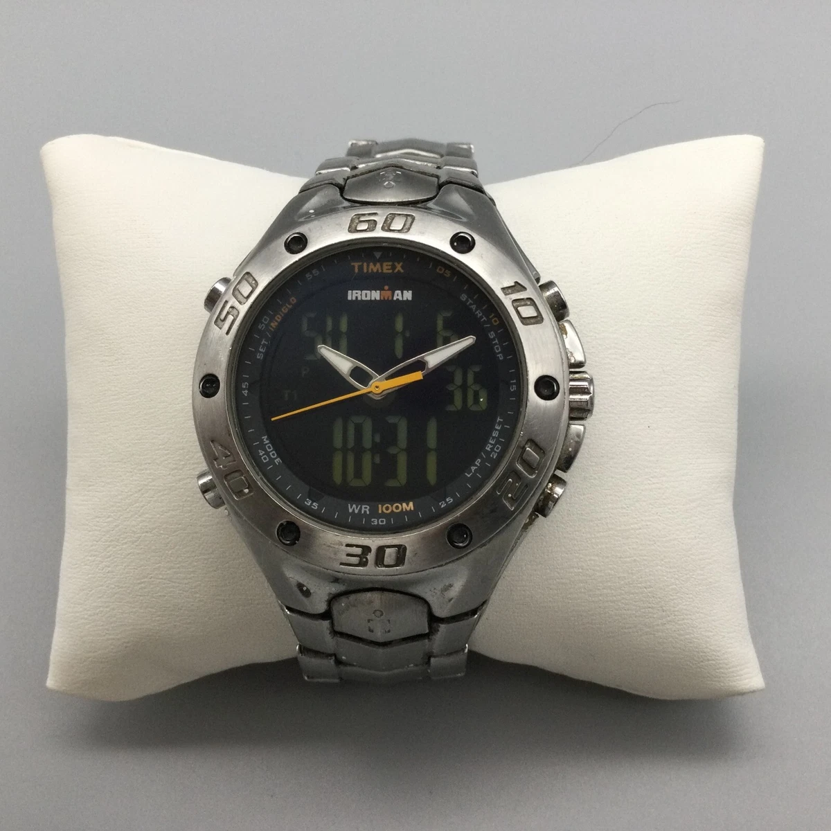 Timex Ironman Stranger Than Fiction Silver Tone Black Dial New