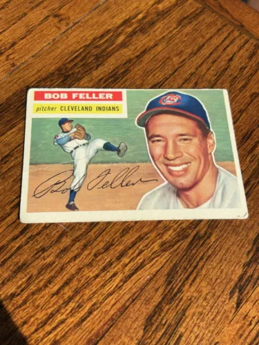 1956 Topps Bob Feller #200 Cleveland Indians