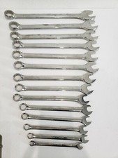Craftsman Full Polish 14 Pc Large Combo Wrench 12 Pt Sae 42235