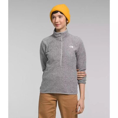 The North Face Alpine Polartec 100 Jacket Women's Large Gray 1/2 Snap APP1301