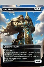 Sun Titan Proxy Card with Custom designed art