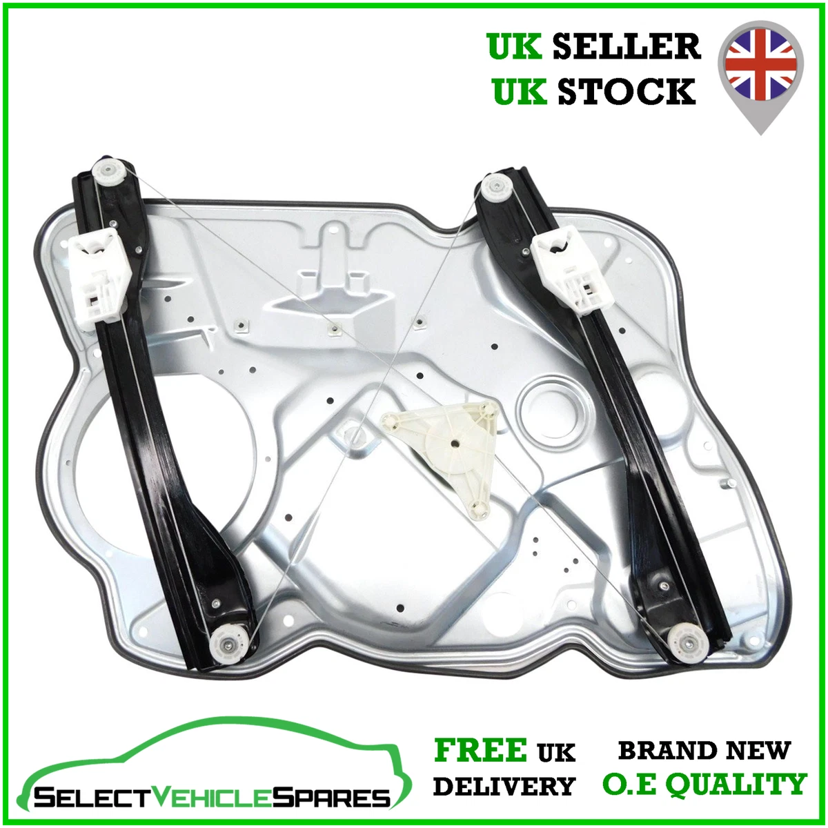 Regulador De Ventanilla Eléctrica Delantera Derecha Para Skoda Octavia Mk1 1998-2004 – Sin Motor, BaHuHa, 2 Años Garantía