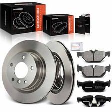 Vented Brake Discs+Brake Pads 300mm Rear for BMW 1 3 Series E81 E87 E90 E91 E92