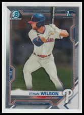 2021 Bowman Draft Ethan Wilson Chrome Philadelphia Phillies