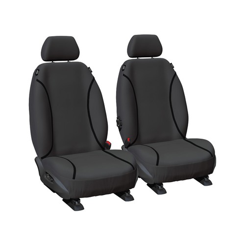 Mitsubishi Triton Dual Cab 2015-2023 TRADIES Front HeavyDuty Canvas Seat Covers - Picture 10 of 14