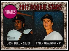 2017 Topps Heritage Chrome Josh Bell / Tyler Glasnow /999 RC