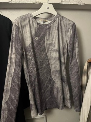 Paloma Wool Amos Long Sleeve Tee Gray Crew Neck Casual Top Size M