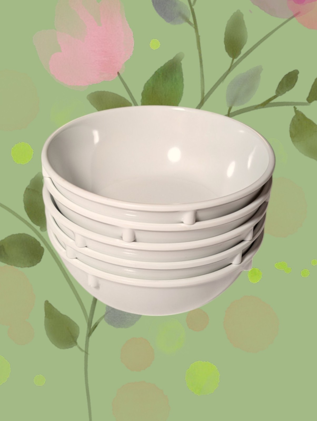 CARLISLE DAYTON Melamine Nut Candy Fruit Bowl 10 oz BAVARIAN CREAM Set Of 5 NEW