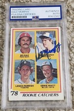 Dale Murphy Signed Auto 1978 Topps Rookie Catchers #708 Baseball Card PSA DNA