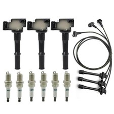 3PCS UF156 Ignition Coil Pack Set with 6PCS Iridium Spark Plugs Wires Compa...