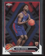 Kobe Brown 2023-24 Topps Chrome #18 Rookie Los Angeles Clippers
