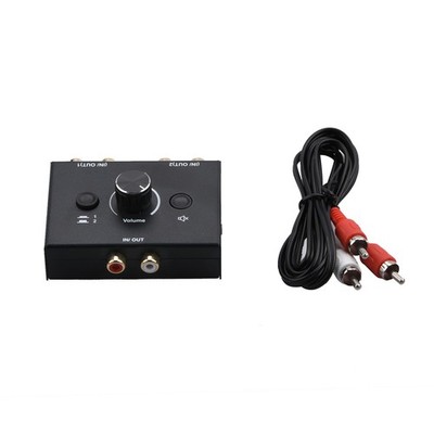 1 In 2 Out/2 In 1 Out RCA Stereo Audio Switch Stereo Audio Bi-Directional Switch