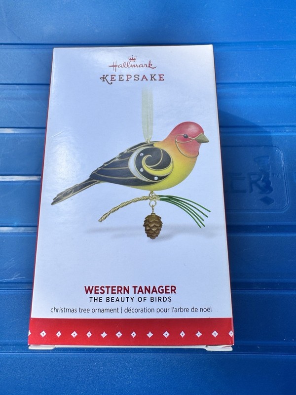 2015 The Beauty of Birds Limited Western Tanager Ornament Hallmark Keepsake New