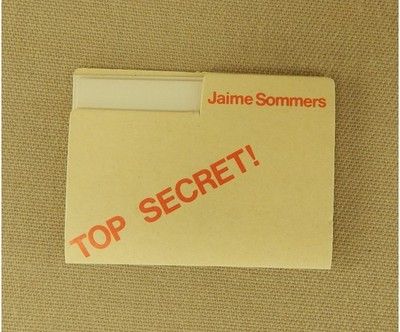 Vintage 1977 Kenner SMDM #65100 Briefcase Jaime Sommers Top Secret File Mint C9