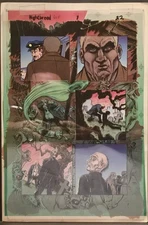 Clive Barker's Nightbreed Comic Book Original Art Production Page Hand Painted