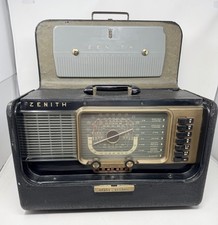 Zenith Trans-Oceanic H500 Portable Tube Radio Shortwave AM/FM Pre - Owned