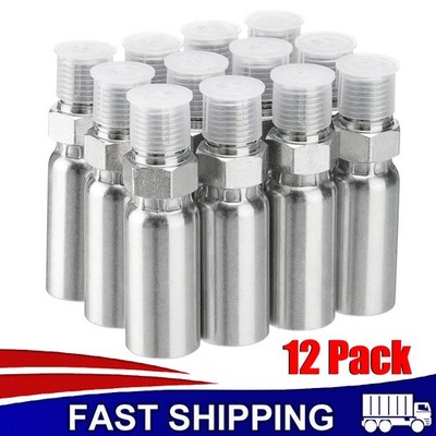NEW 12 Pack Hydraulic Hose Fittings: 1/4'' I.D. Hose x 1/4'' NPTF Male with Cover